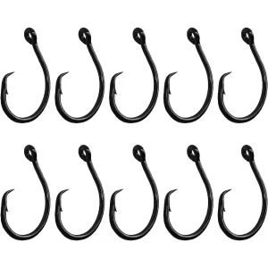 10PCS HighCarbon Steel Circle Hooks