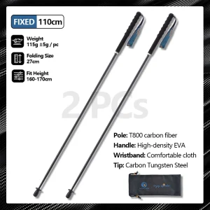 Local+ Carbon City Walking Running Sticks Lightweight T800 Carbon Fiber