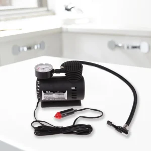 12V Portable Air Compressor with Pressure Gauge