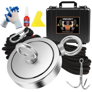 Heavy Duty Magnet Fishing Kit - 2625 Lbs Pulling Power with 65FT Rope