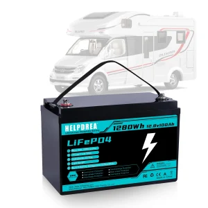 LiFePO4 Battery Lithium, Built-in BMS, 5000+ Cycles Rechargeable Battery And 10-Year Lifetime Perfect For RV Solar