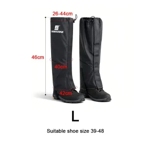 Outdoor Hiking Gaiters Lightweight Waterproof Skiing Breathable Oxford Leg Guards Leg Ties Calf Knee Guards Snow Covers