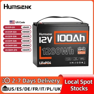 Lithium Battery 12V 100AH BMS 1280Wh