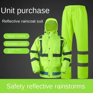 Reflective Raincoat Rainpants Set